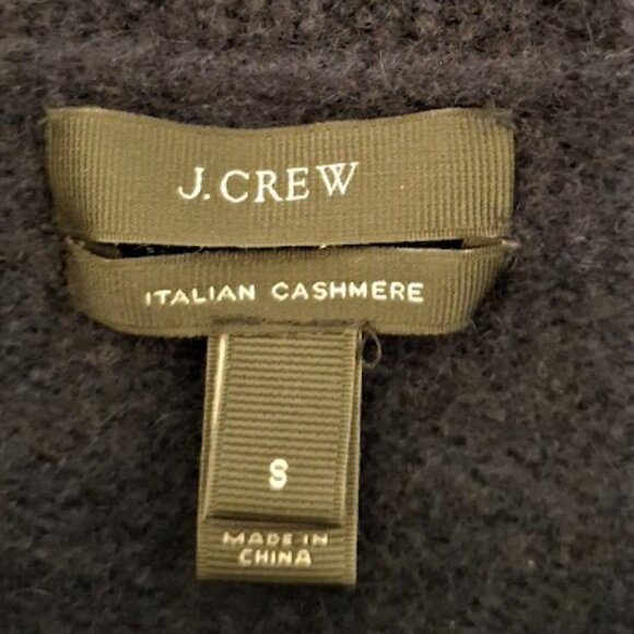 J Crew 100% Cashmere Sweater Women's Ribbed Scoop Neck Soft Blue Size Small - Picture 5 of 10